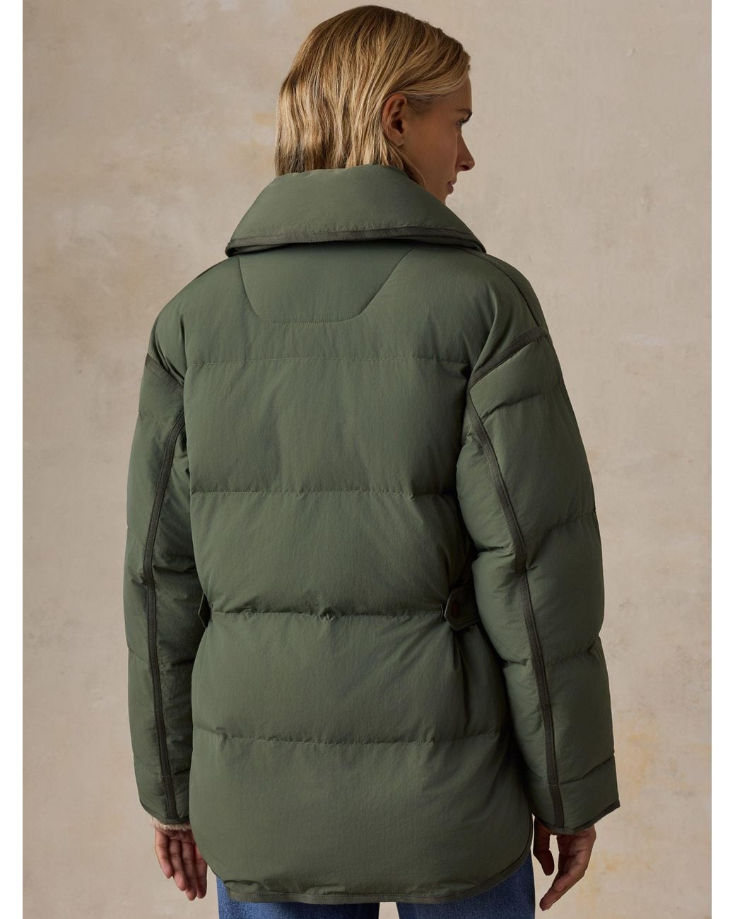 Faherty Brand Green Atlas Puffer Jacket