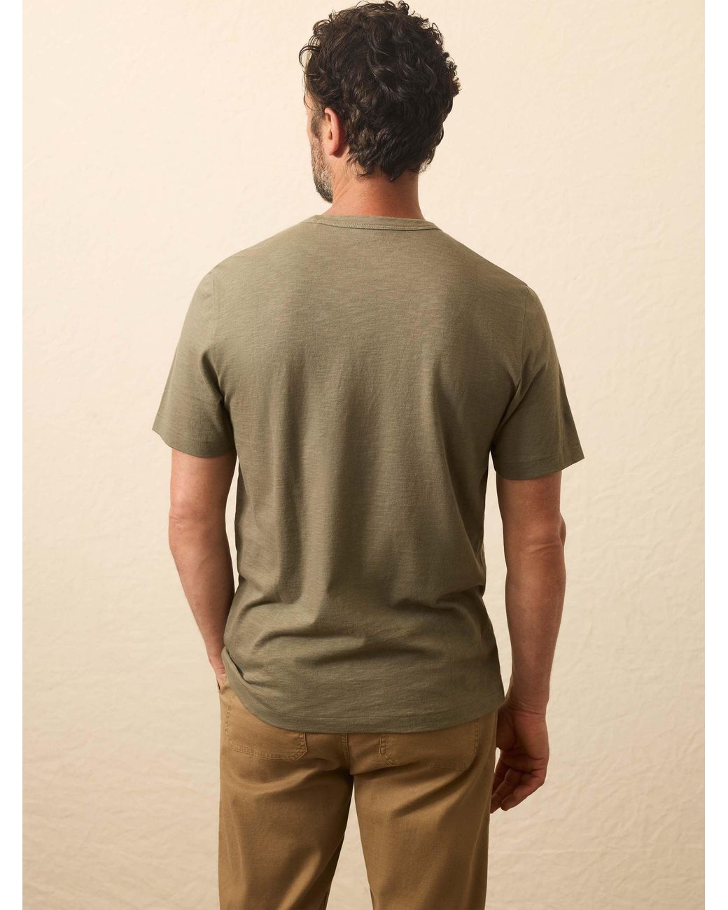 Faherty Brand Brown Sunwashed Graphic T-Shirt for men