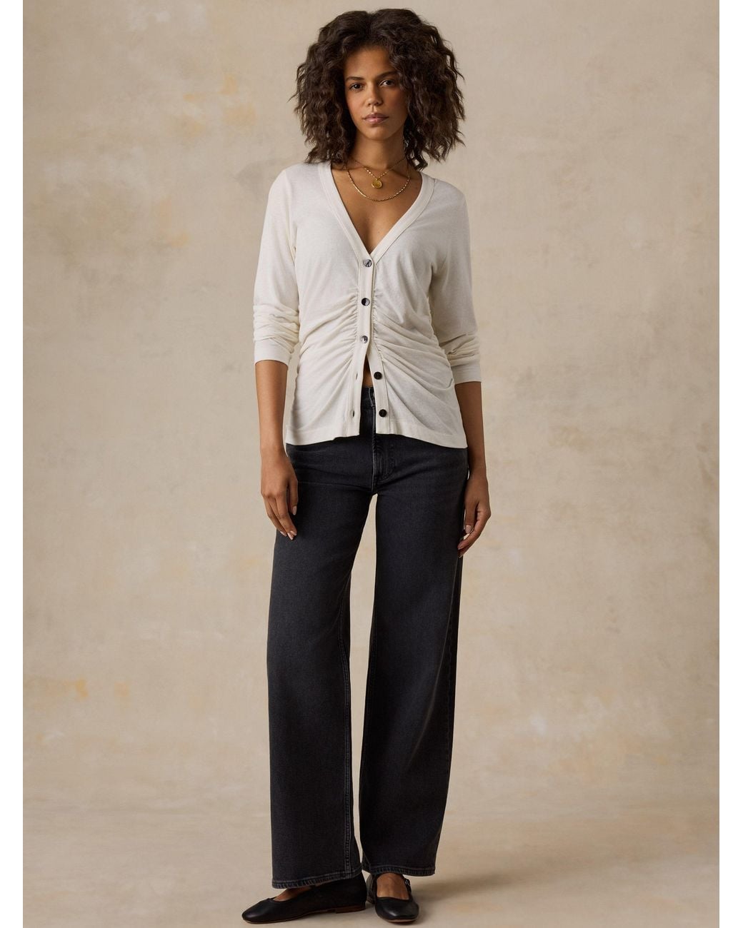 Faherty Brand Natural Cotton Hemp Long-Sleeve Top