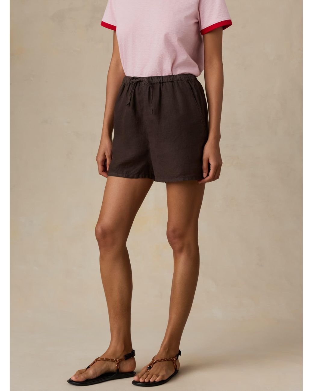 Faherty Brand Natural Laguna Linen Montecito Short