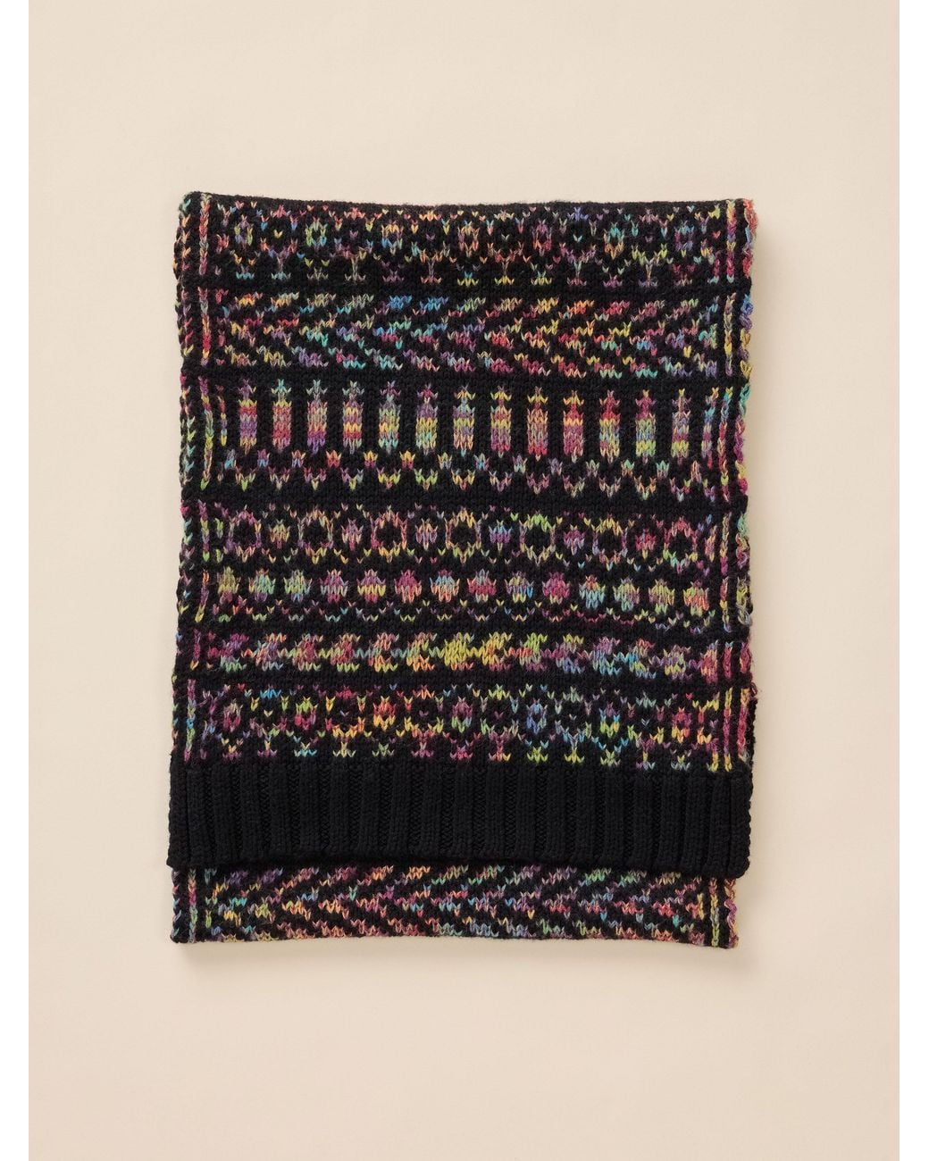 Faherty Brand Black Harbor Lights Fairisle Scarf