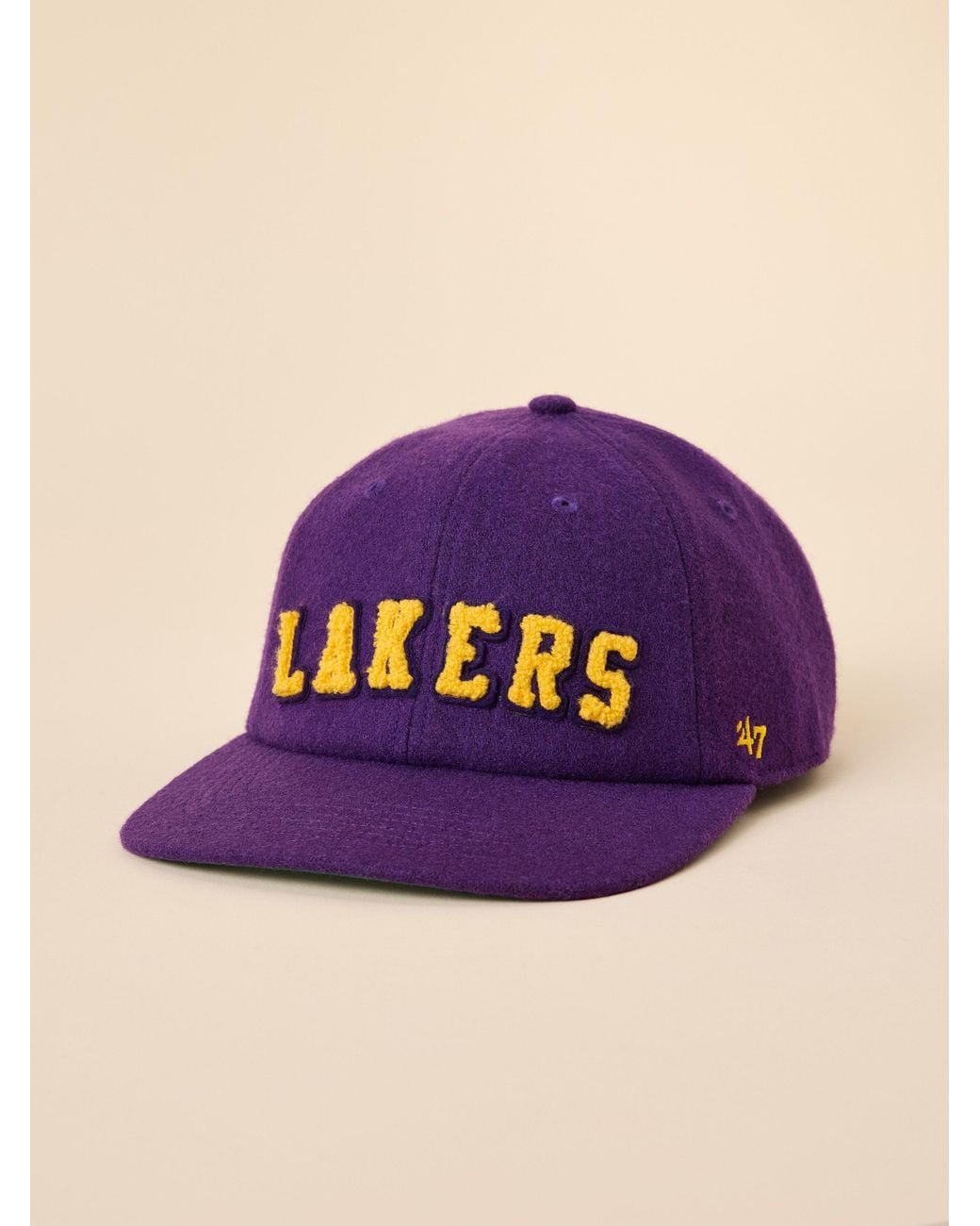 Faherty Brand Purple La Lakers X '47 Clean Up Flat Brim Hat
