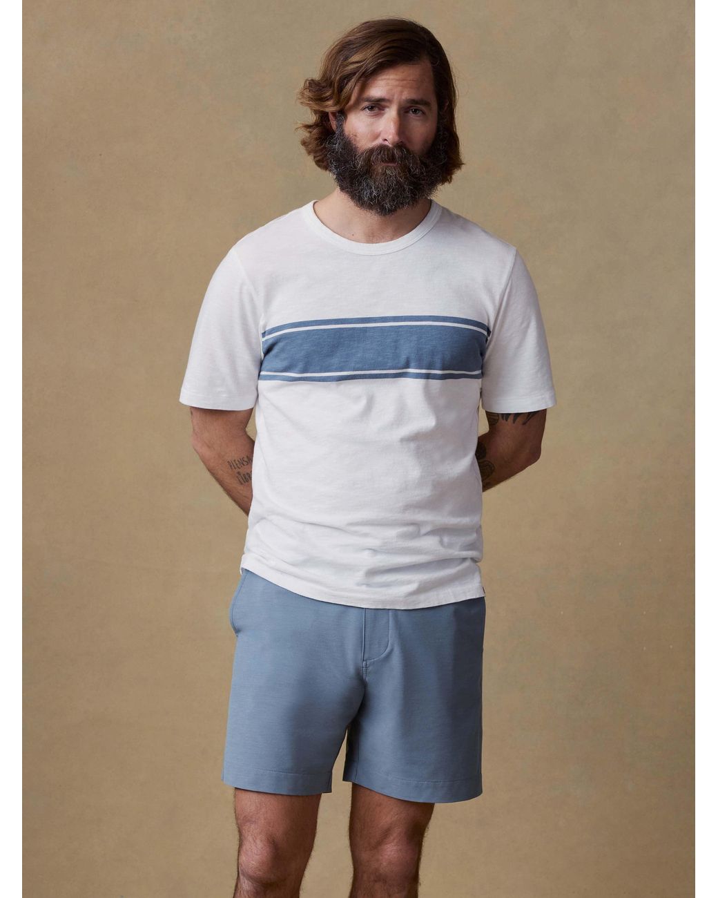 Faherty Brand Blue All Day Short (5" for men