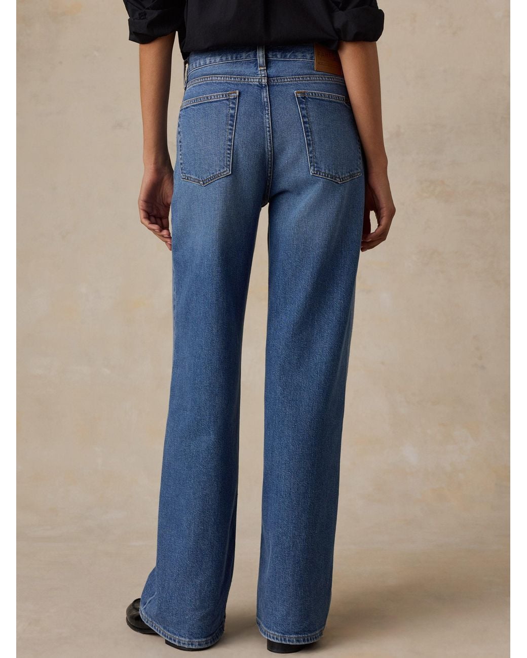 Faherty Brand Multicolor Regenerative Cotton Denim Wide Leg