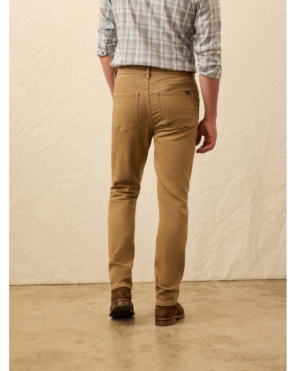Faherty Brand Natural Stretch Terry 5-Pocket Pants for men