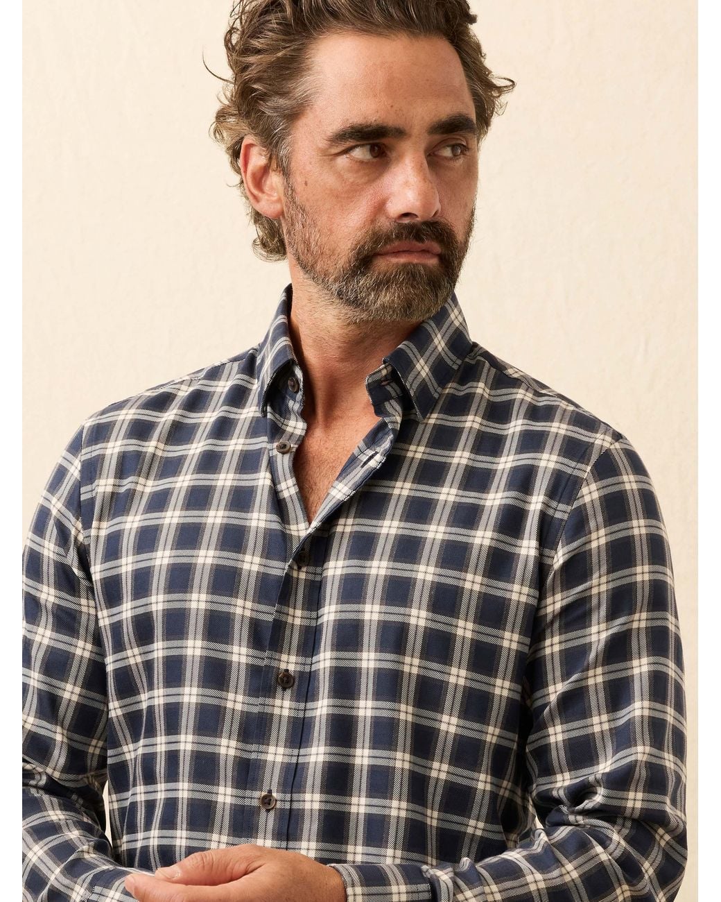 Faherty Brand Natural Soft Twill Movement Shirt for men