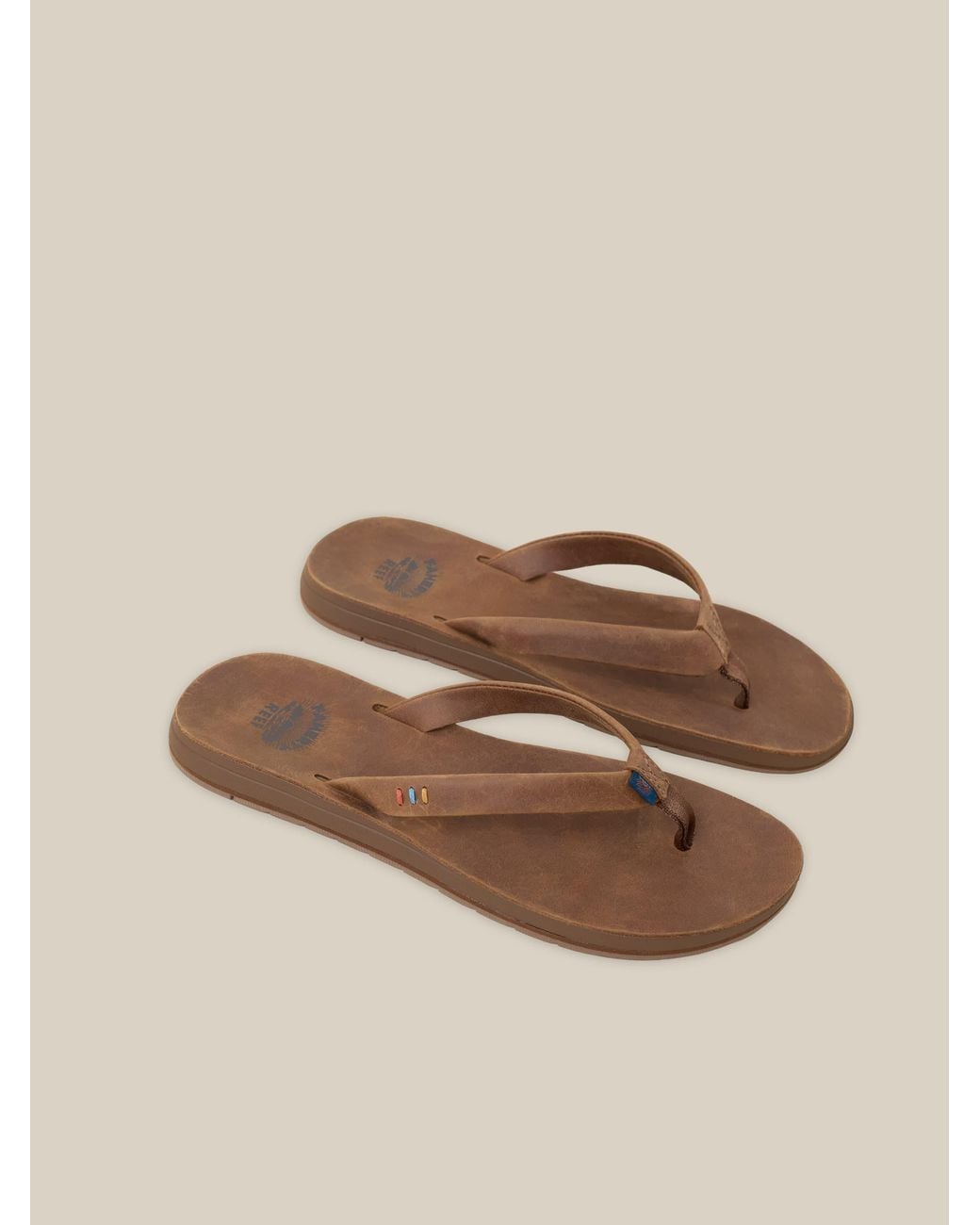 Faherty Brand Natural X Reef Ojai Slim Flip Flop Shoes