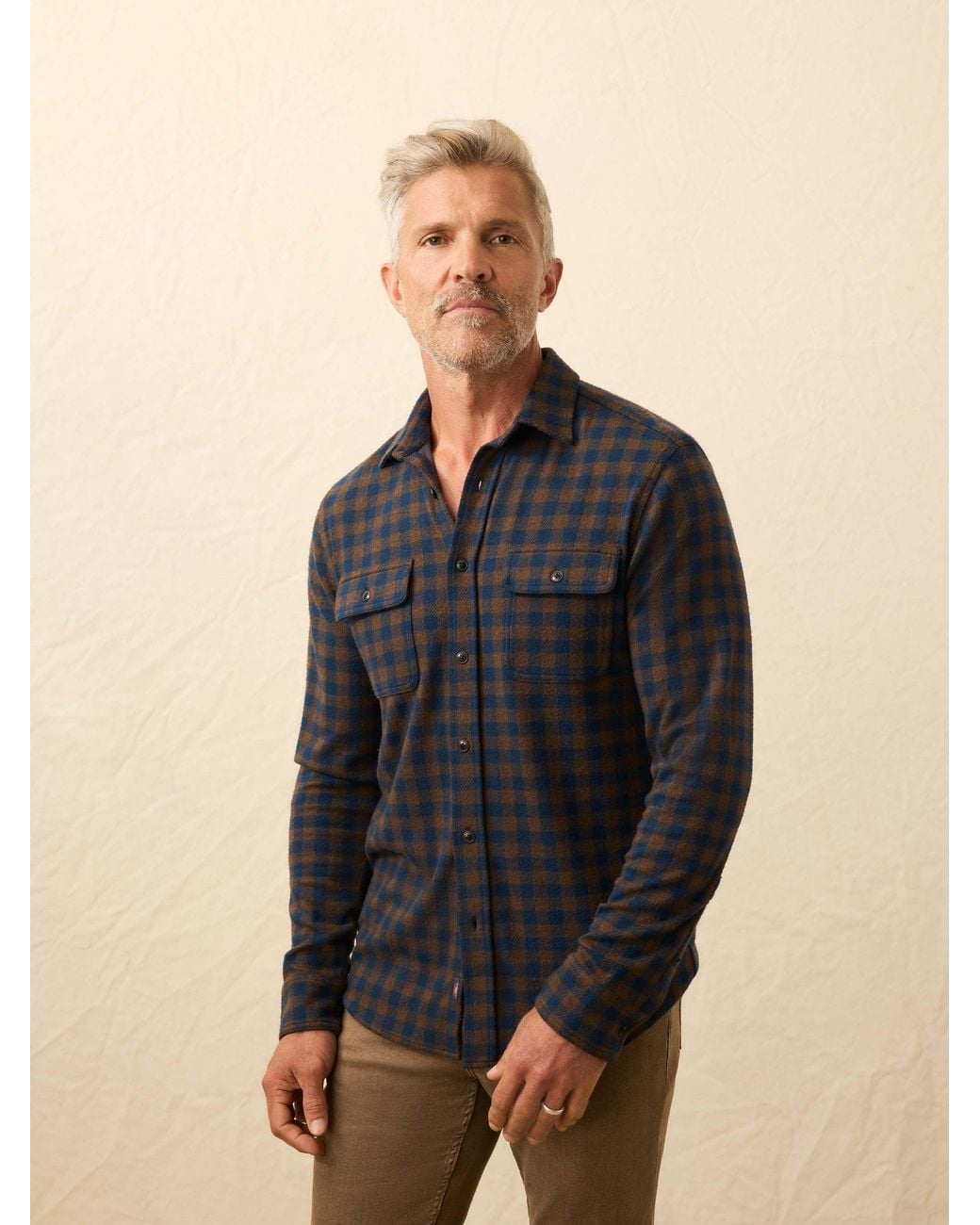 Faherty Brand Black Legend Sweater Shirt for men