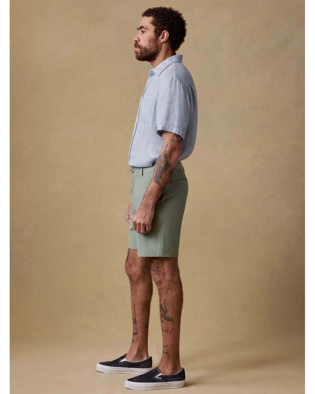 Faherty Brand Green All Day Short (7" for men