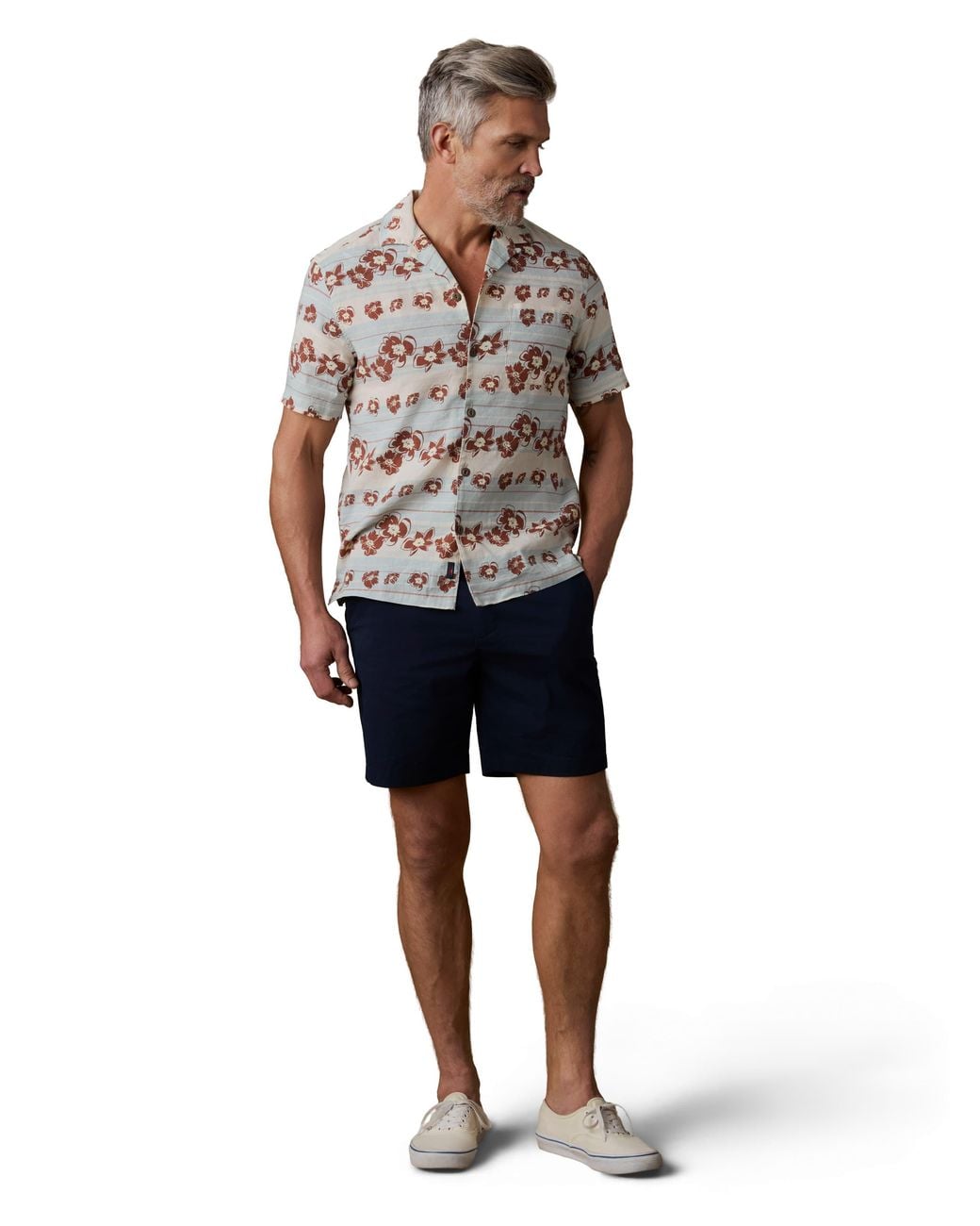 Faherty Brand Blue Movement Chino Short for men