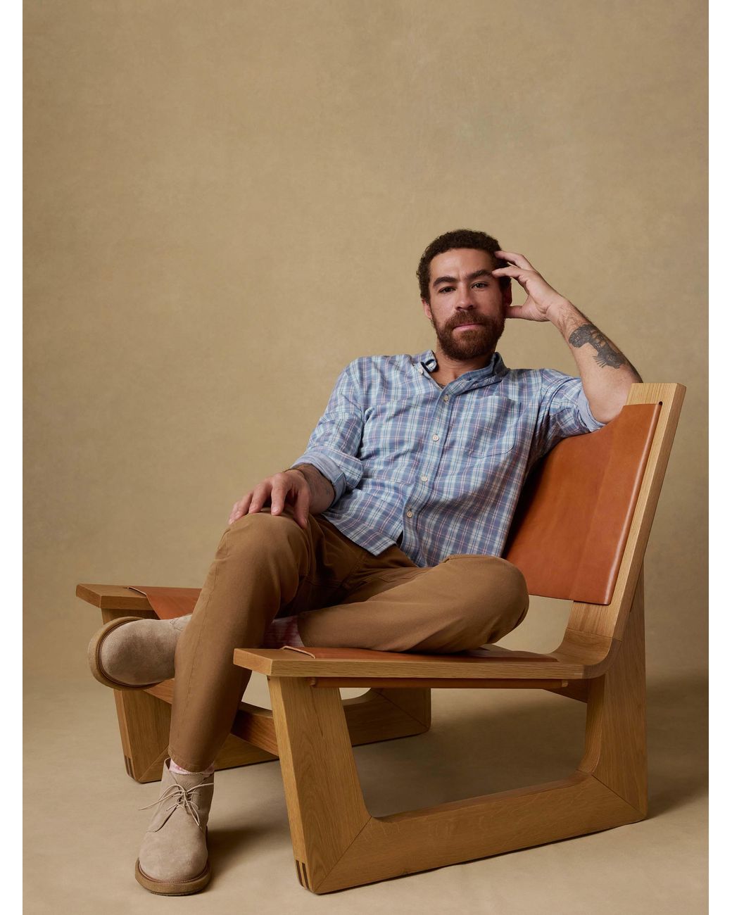 Faherty Brand Blue Coastline Knit Shirt for men
