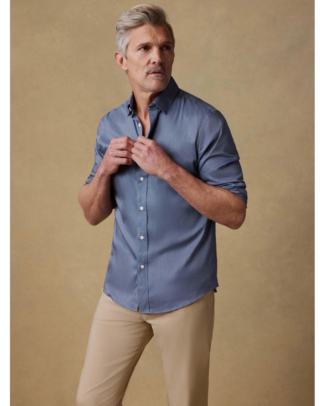Faherty Brand Blue The Movement Shirt for men