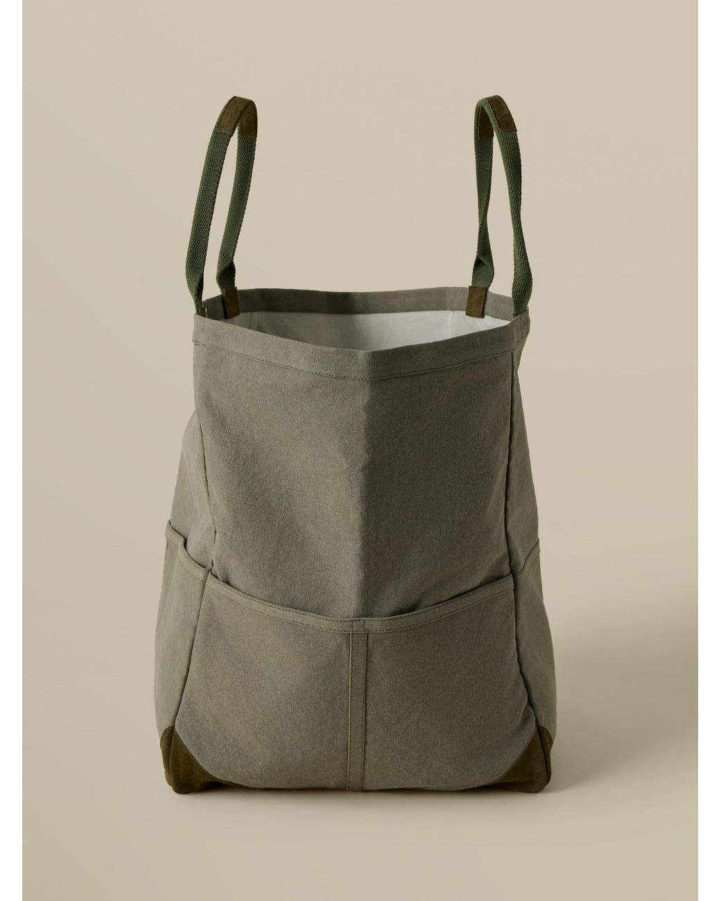 Faherty Brand Green Sunwashed Canvas Utility Bag