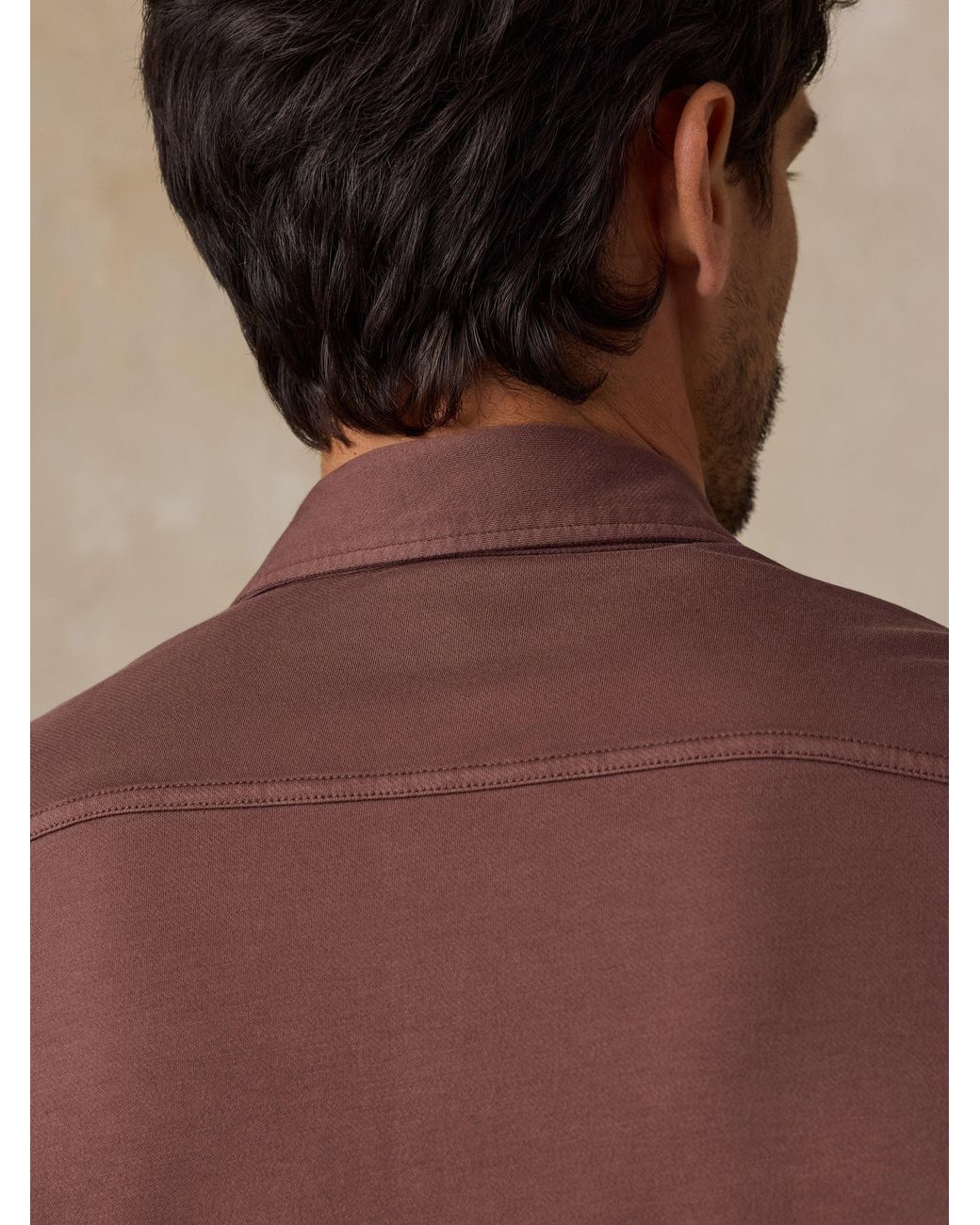 Faherty Brand Brown Field Knit Shirt for men