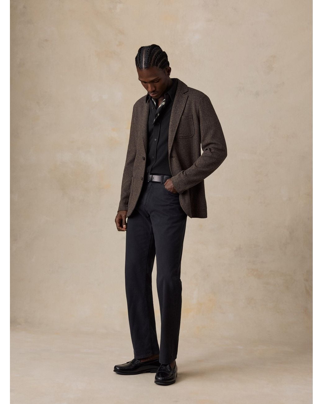 Faherty Brand Natural Inlet Knit Tweed Blazer for men