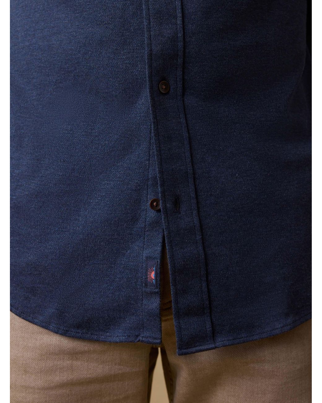 Faherty Brand Blue Coastline Knit Shirt for men