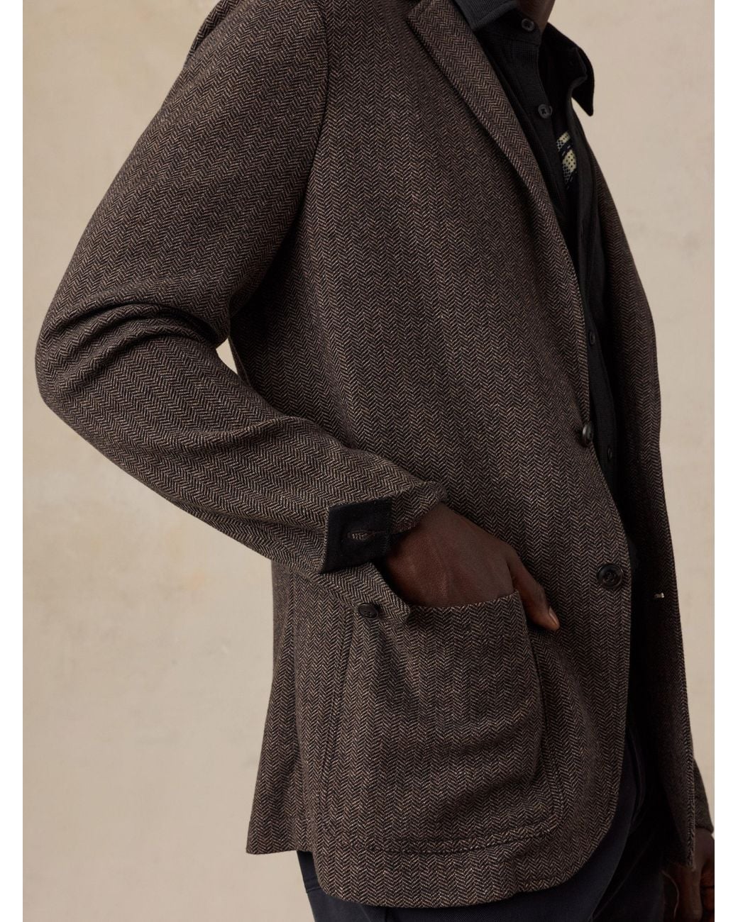 Faherty Brand Natural Inlet Knit Tweed Blazer for men