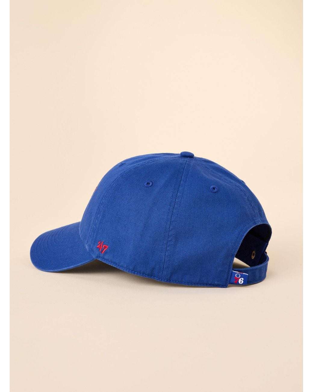 Faherty Brand Blue Philadelphia 76Ers X '47 Clean Up Hat