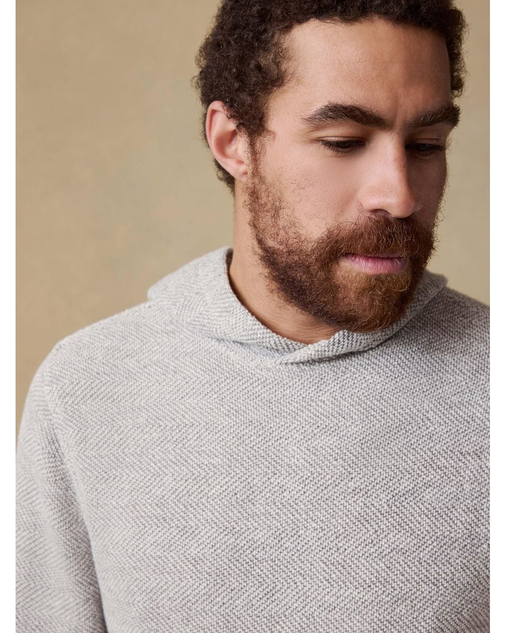 Faherty Brand Natural Whitewater Hoodie for men