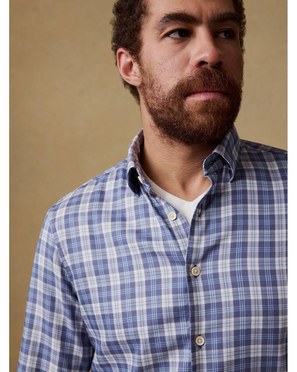 Faherty Brand Blue Movement Monterey Shirt for men