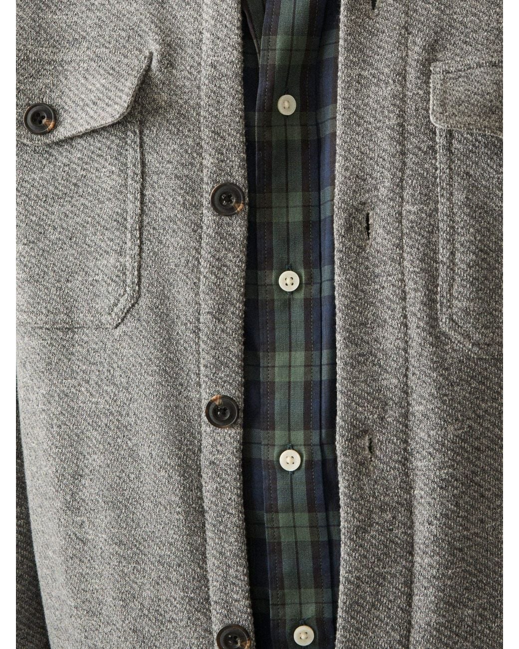 Faherty Brand Gray Inlet Knit Cpo for men