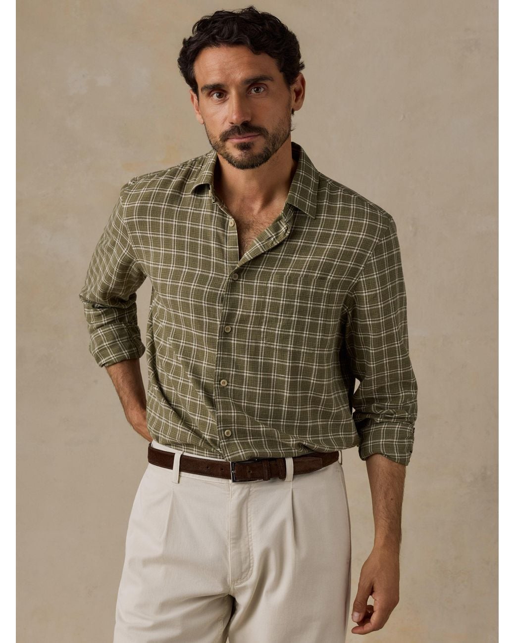 Faherty Brand Brown Palmetto Shirt for men