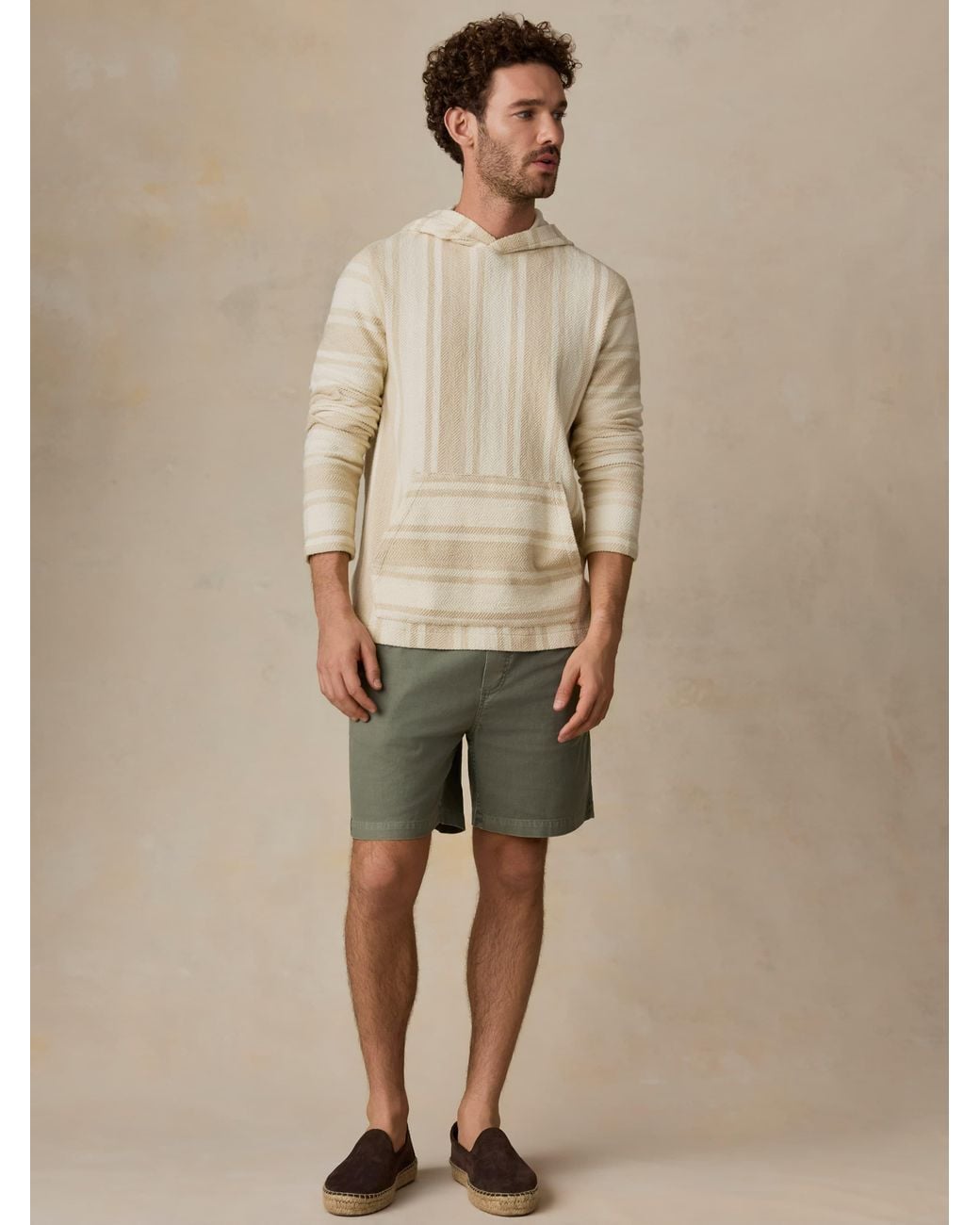 Faherty Brand Blue Whitewater Hoodie for men