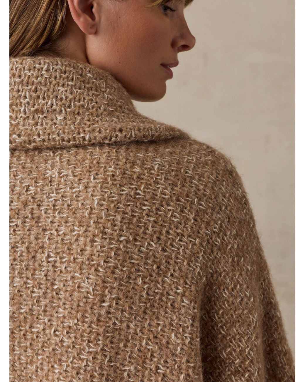 Faherty Brand Green Après Alpaca Sweater Poncho
