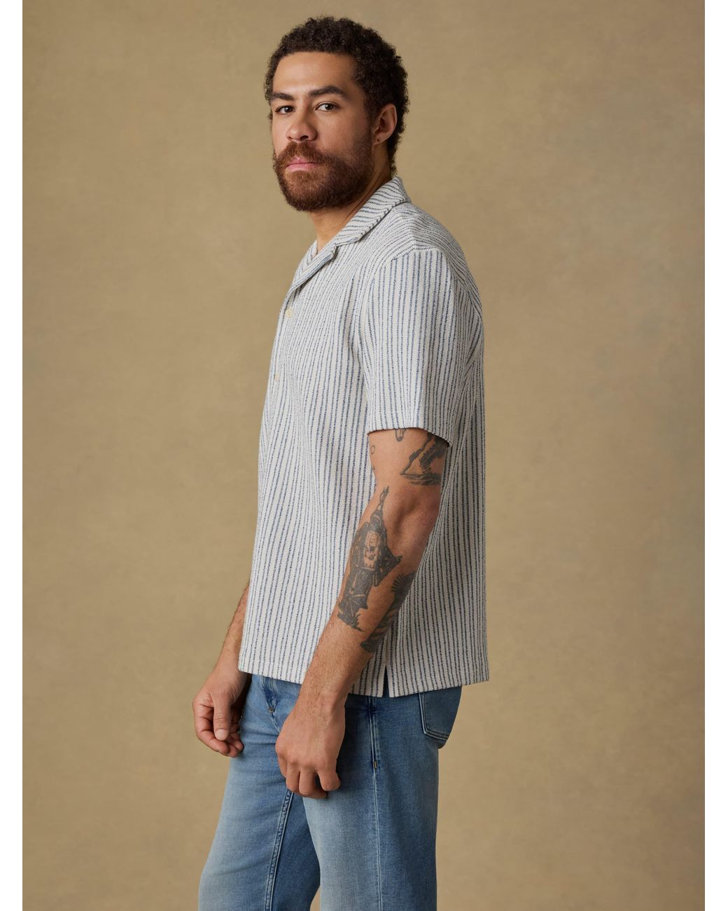Faherty Short-Sleeve Oasis Camp Shirt in Blue for Men | Lyst UK