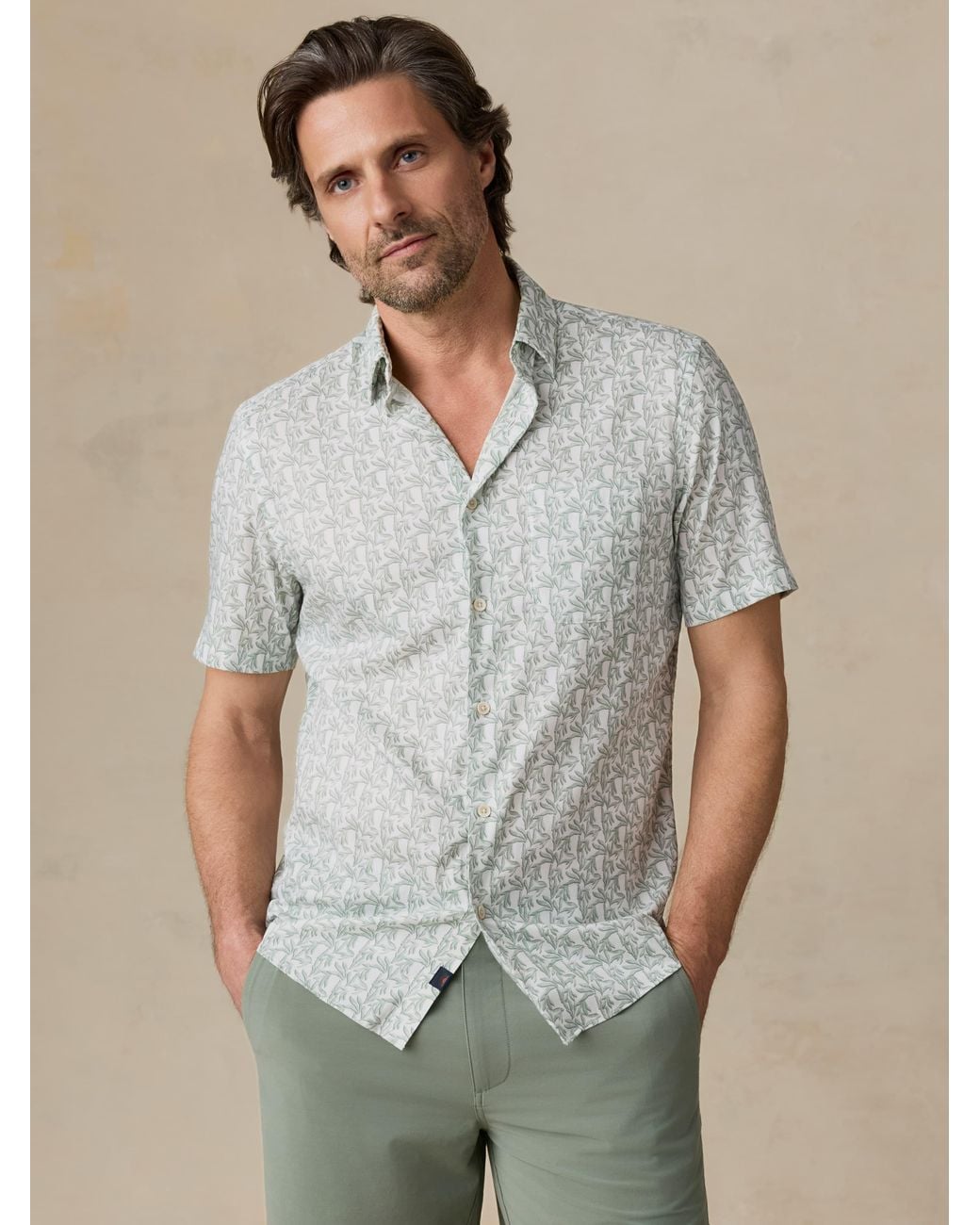 Faherty Brand Multicolor Short-Sleeve Movement Monterey Shirt for men