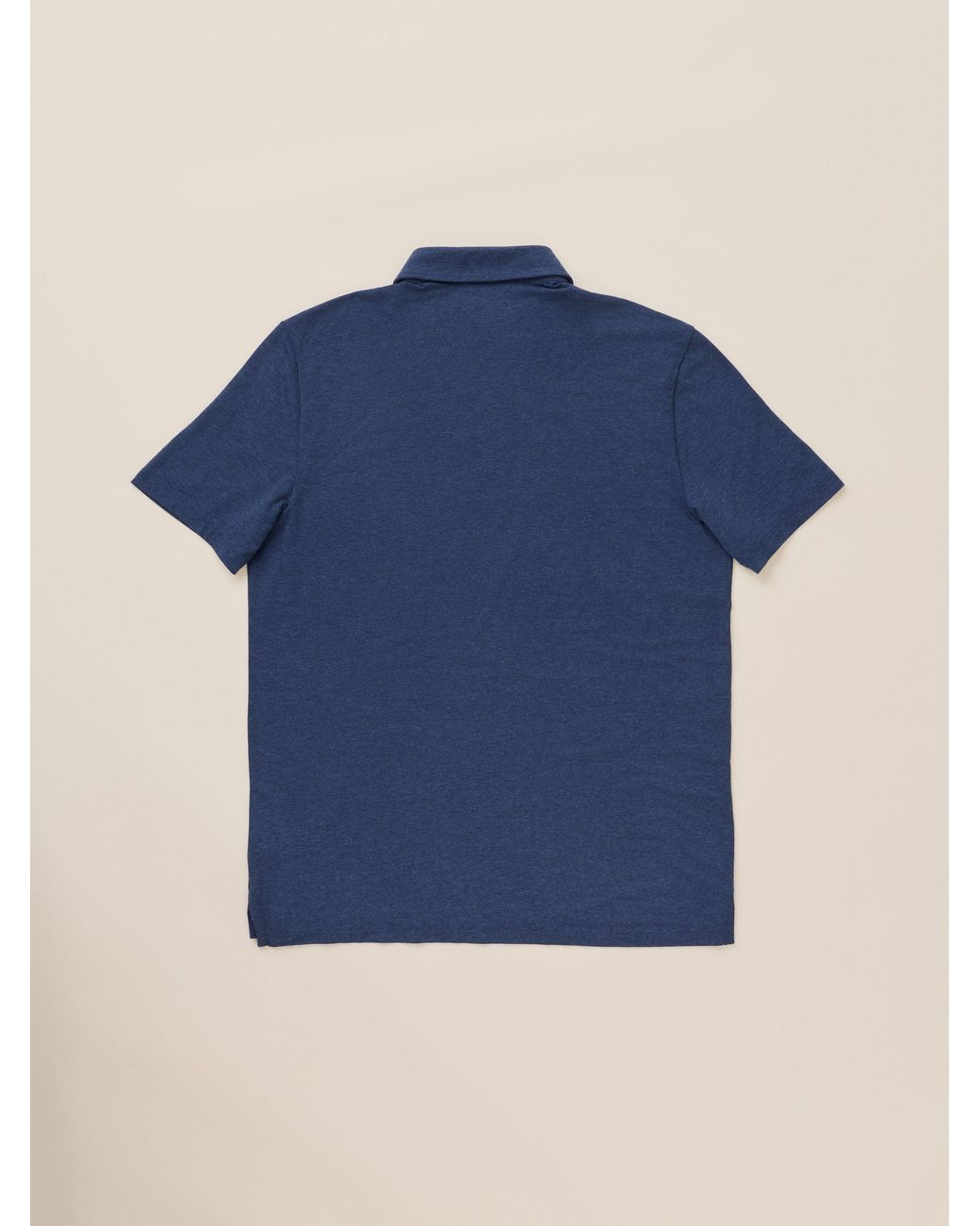 Faherty Brand Blue Movementtm Short-sleeve Polo Shirt for men