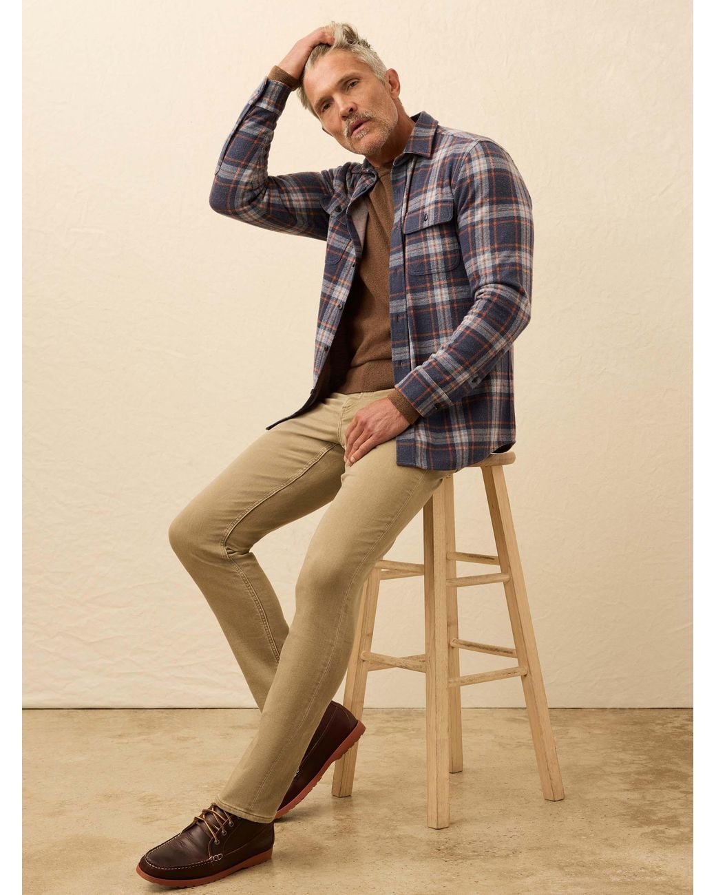 Faherty Brand Multicolor Legend Sweater Shirt for men