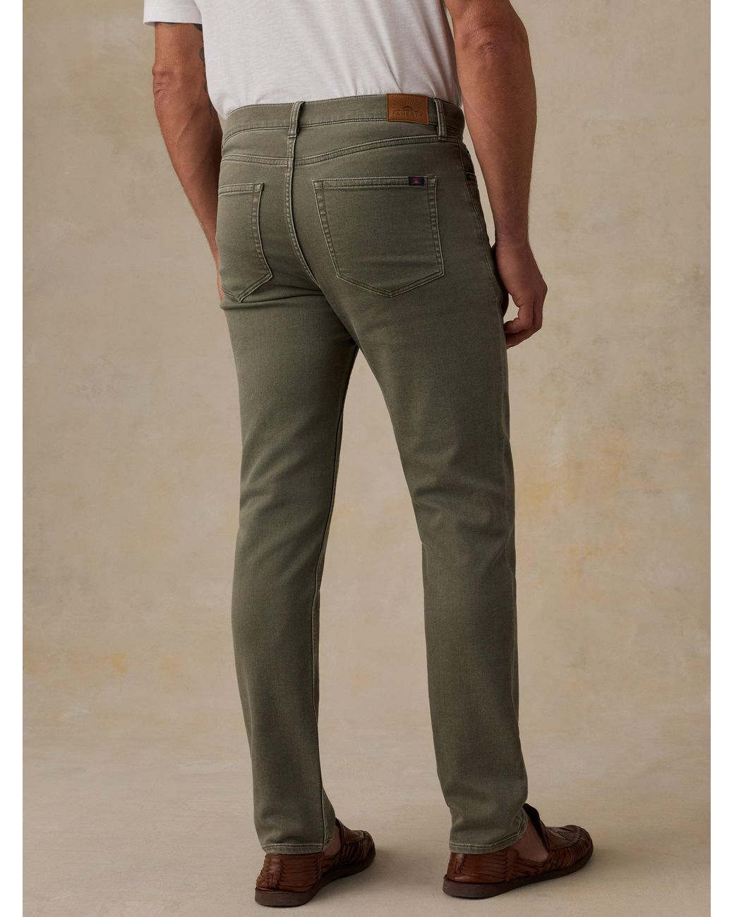 Faherty Brand Natural Stretch Terry 5-Pocket Pants for men