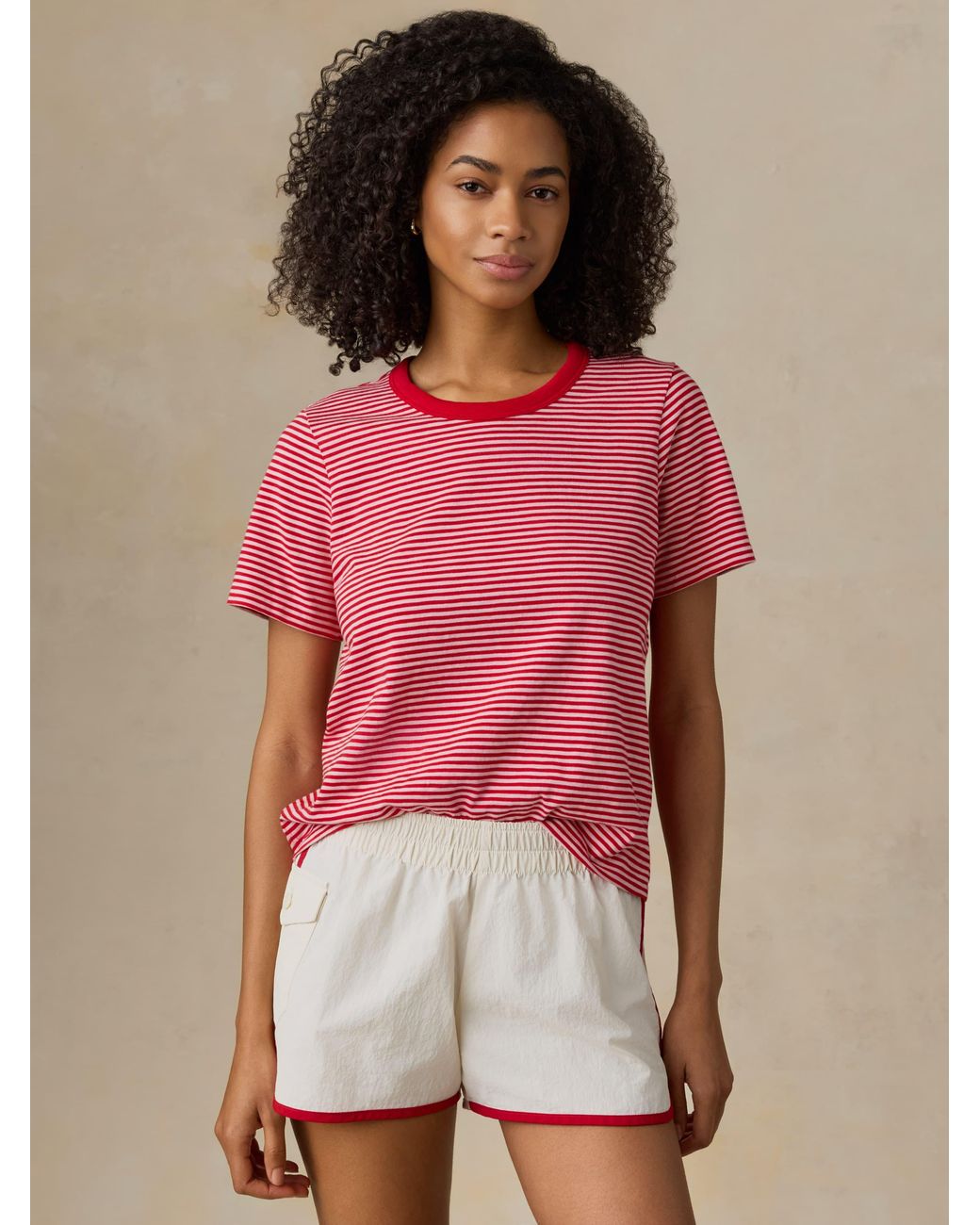 Faherty Brand Pink Sunwashed Regenerative T-Shirt
