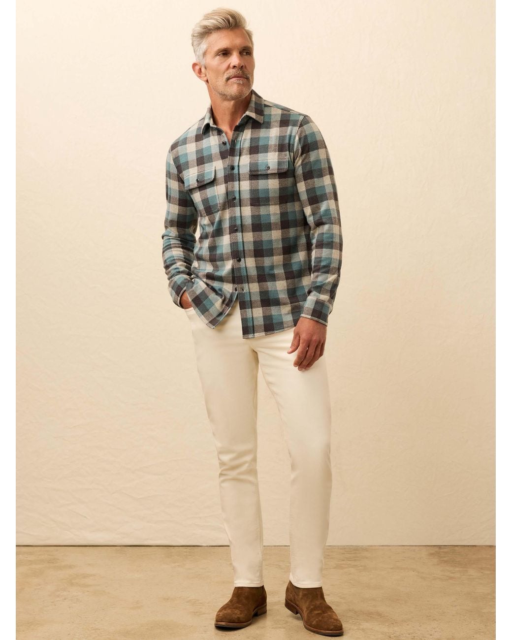 Faherty Brand Multicolor Legend Sweater Shirt for men