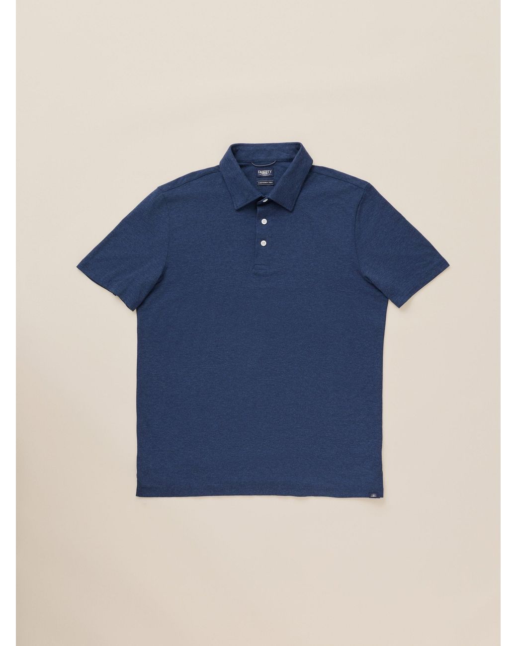 Faherty Brand Blue Movementtm Short-sleeve Polo Shirt for men