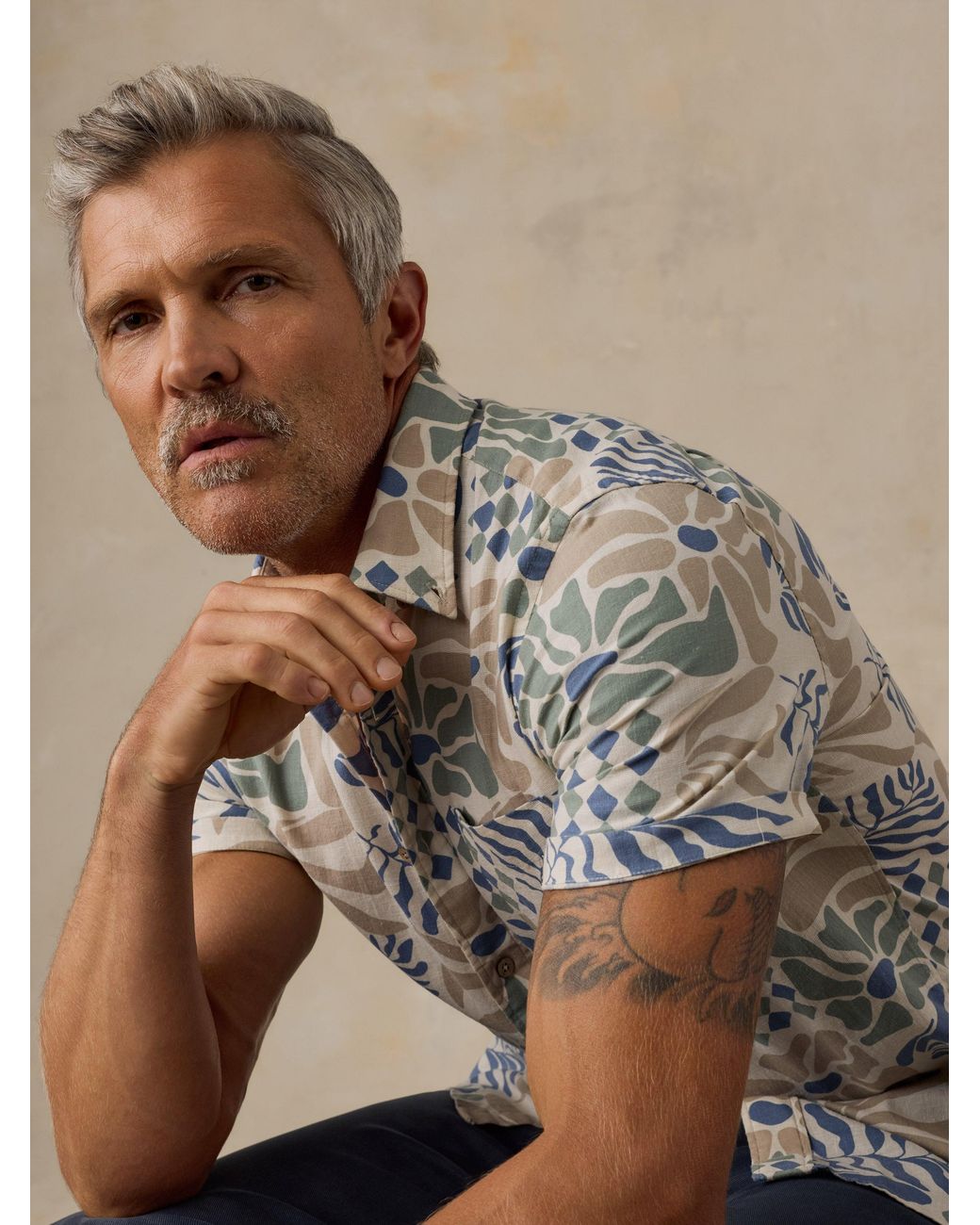 Faherty Brand Multicolor Short-Sleeve Breeze Shirt for men
