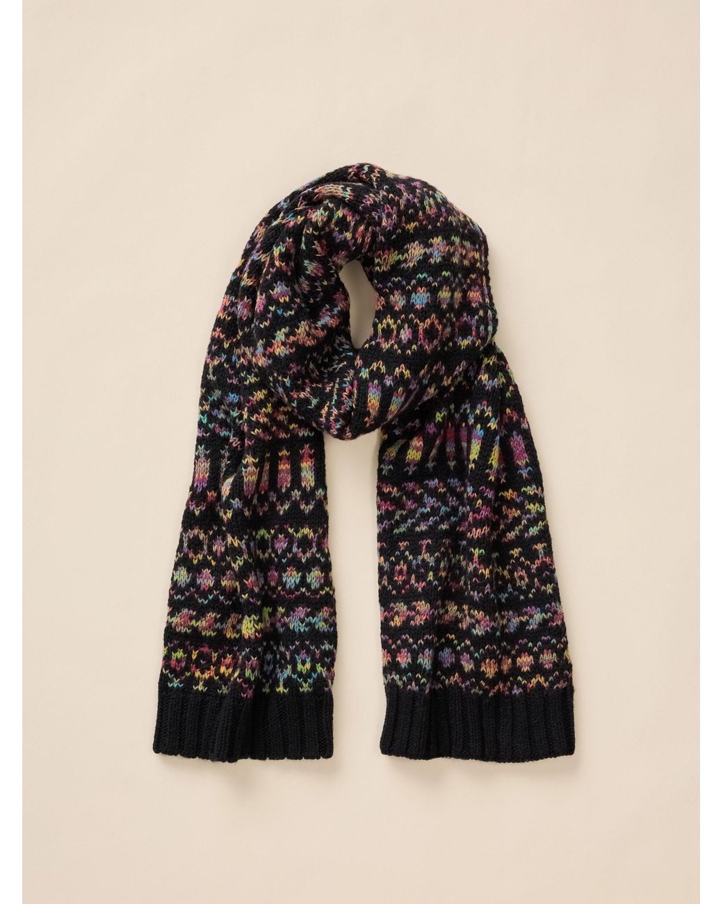 Faherty Brand Black Harbor Lights Fairisle Scarf