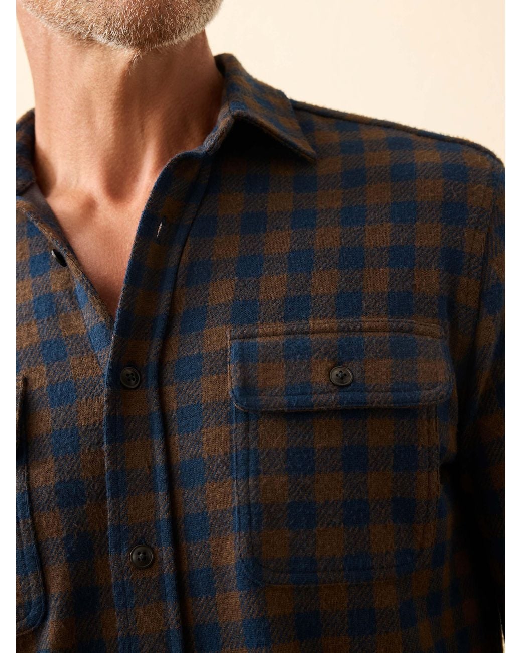 Faherty Brand Black Legend Sweater Shirt for men