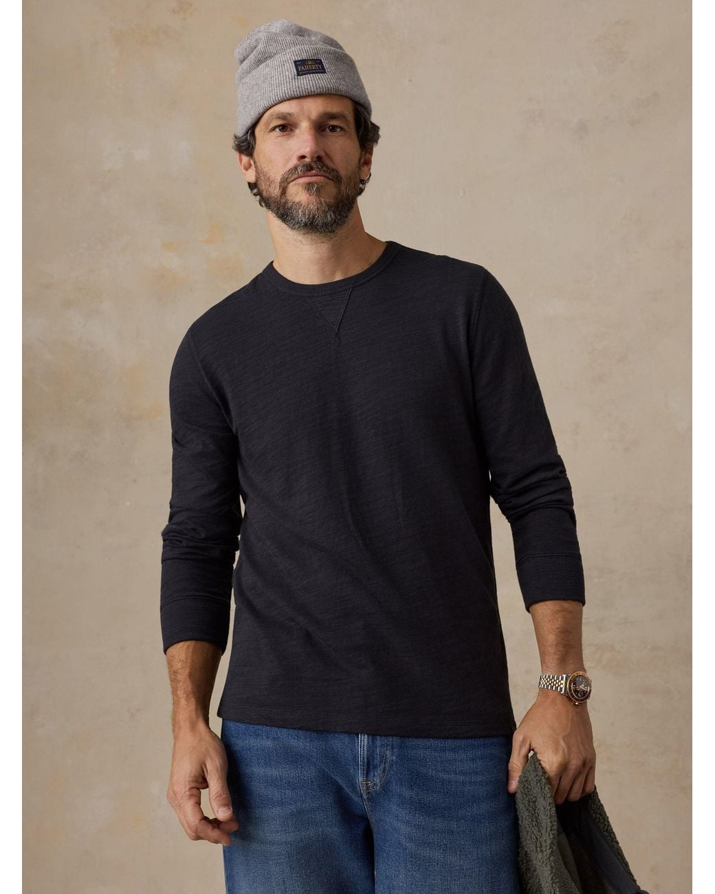 Faherty Sunwashed Organic Crew T-Shirt in Blue for Men | Lyst