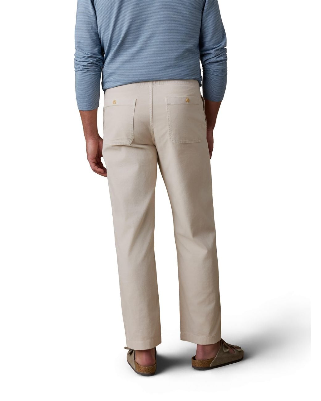 Faherty Brand Blue Dune Utility Pants for men