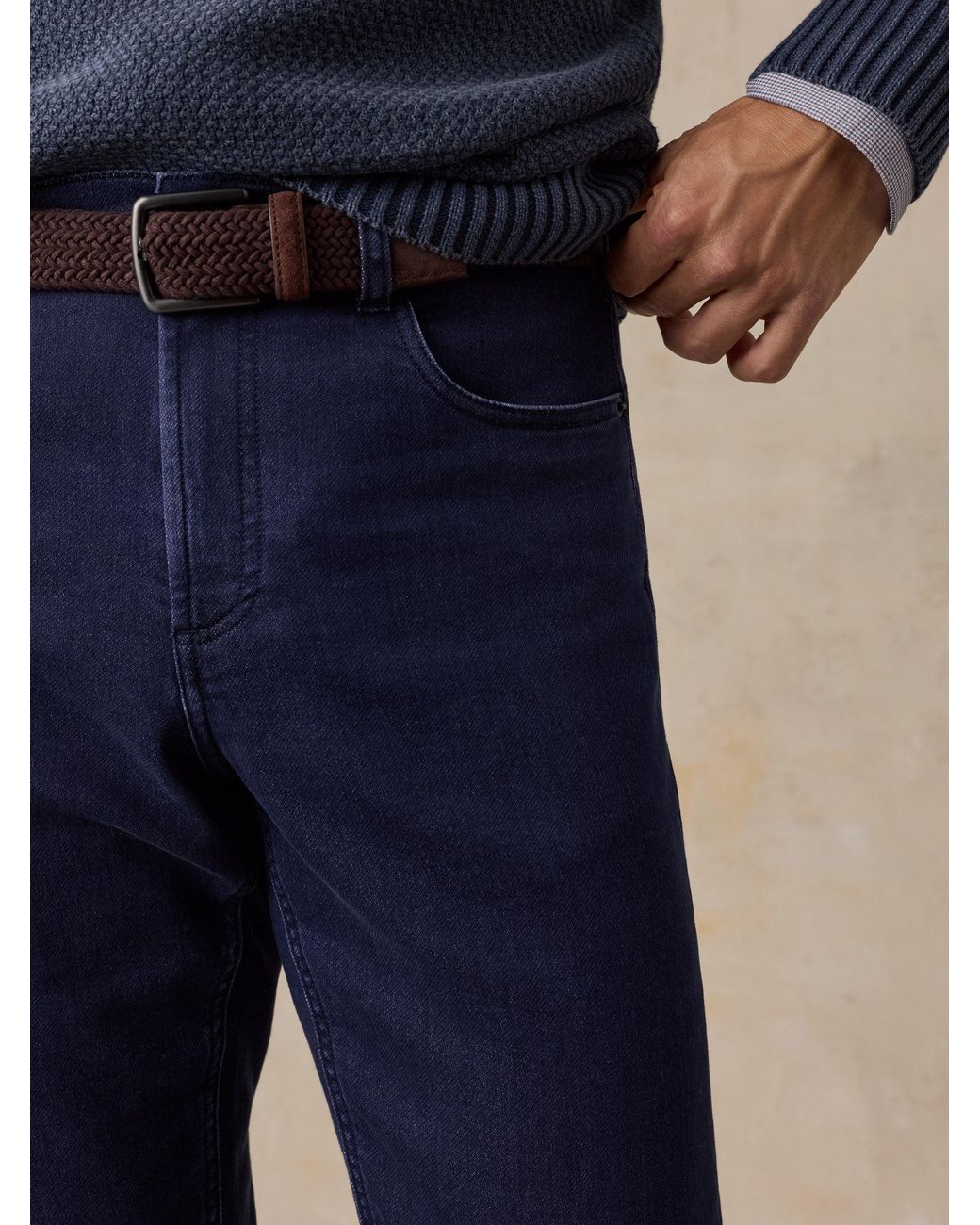 Faherty Brand Natural Stretch Terry 5-Pocket Pants for men