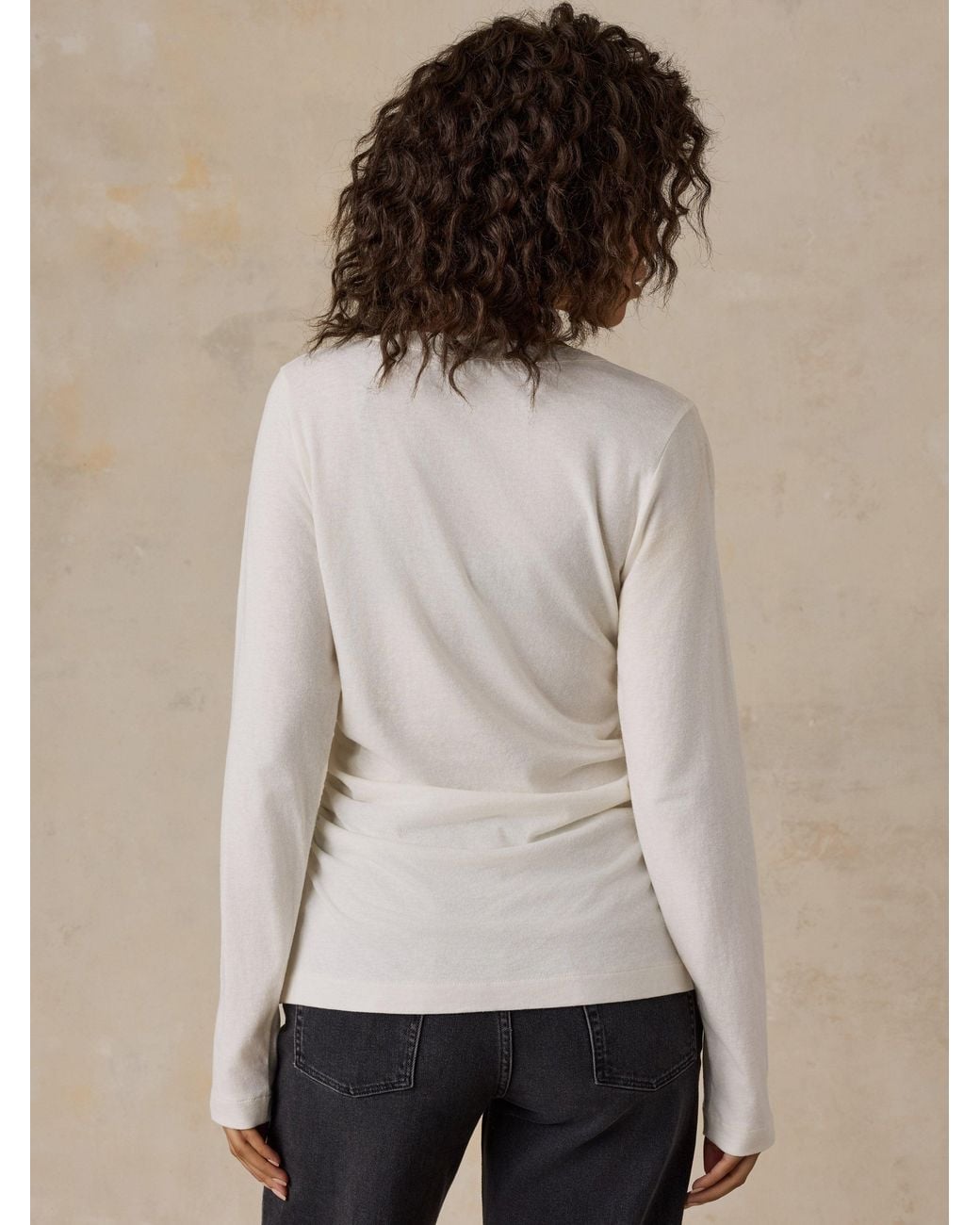 Faherty Brand Natural Cotton Hemp Long-Sleeve Top