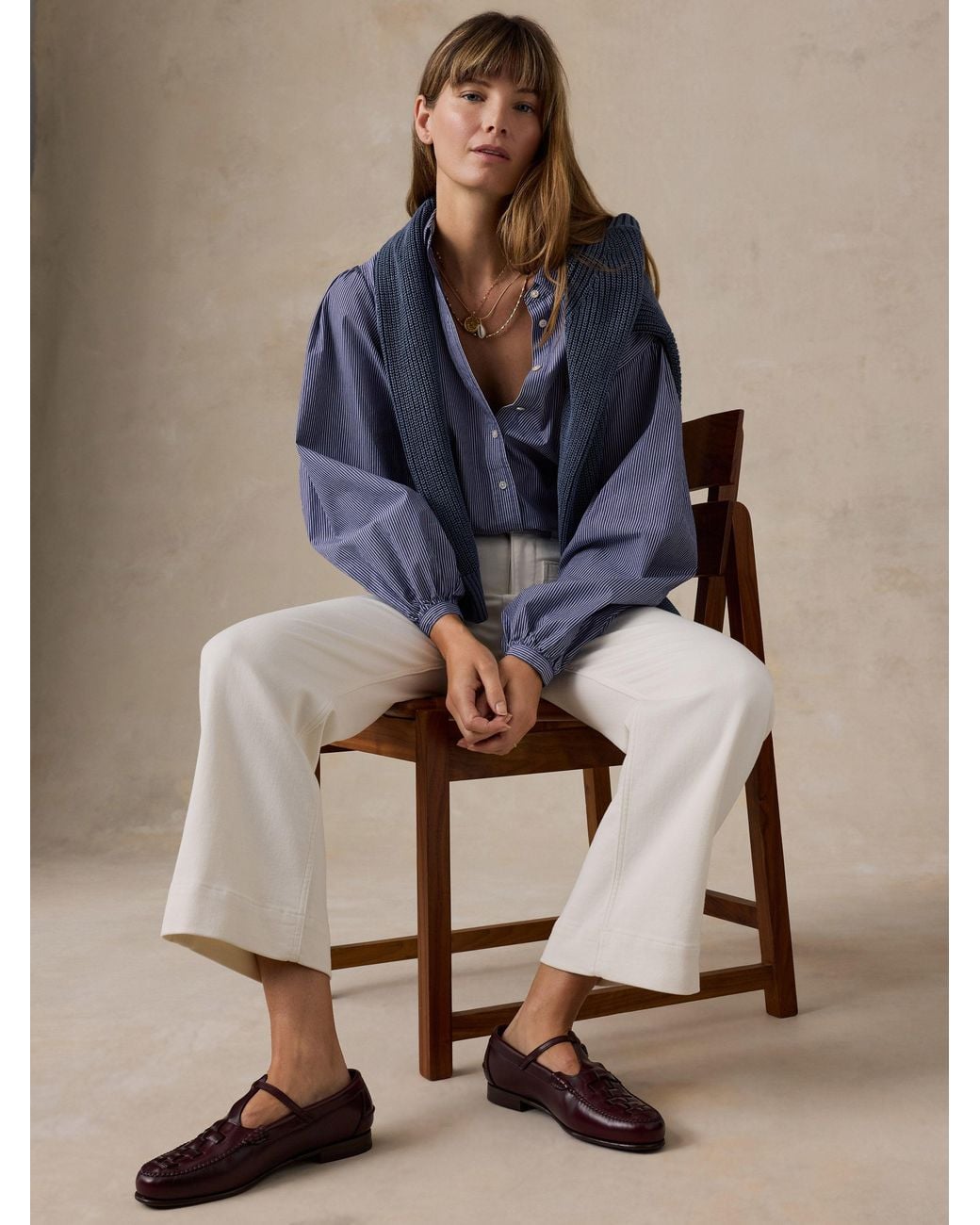 Faherty Brand Natural Stretch Terry Patch Pocket Ankle Pants