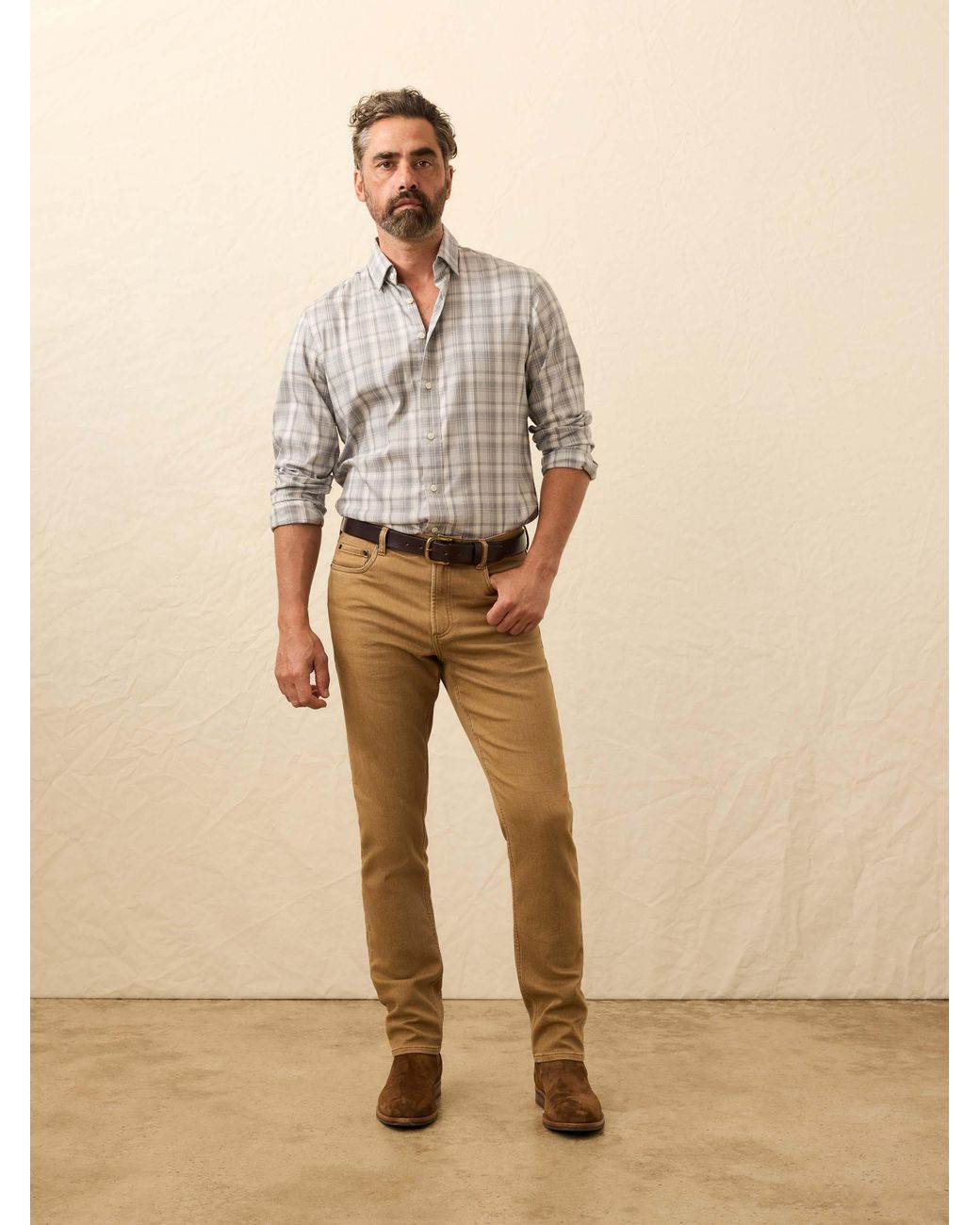 Faherty Brand Natural The Movement Shirt for men
