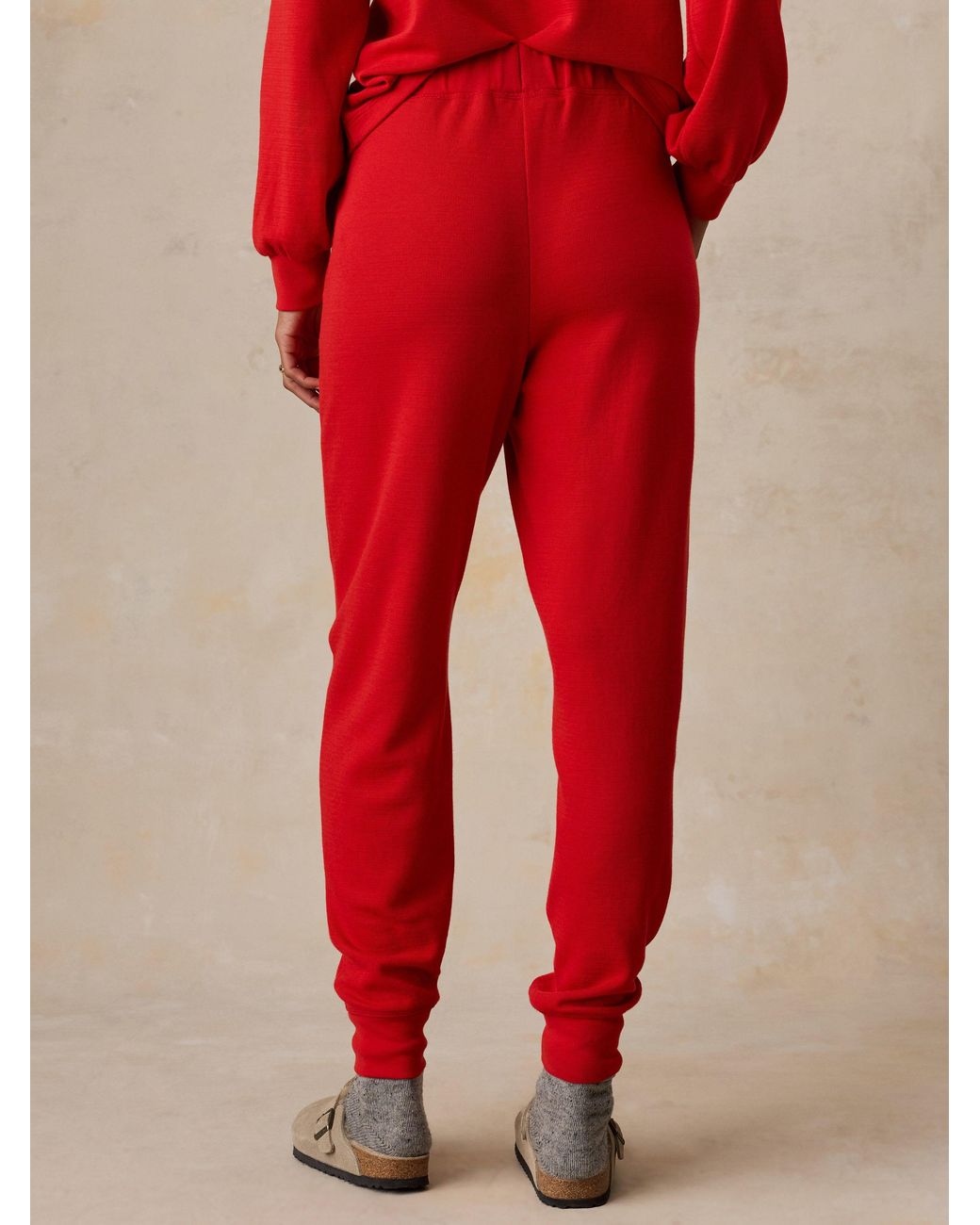 Faherty Brand Red Double Knit Pants