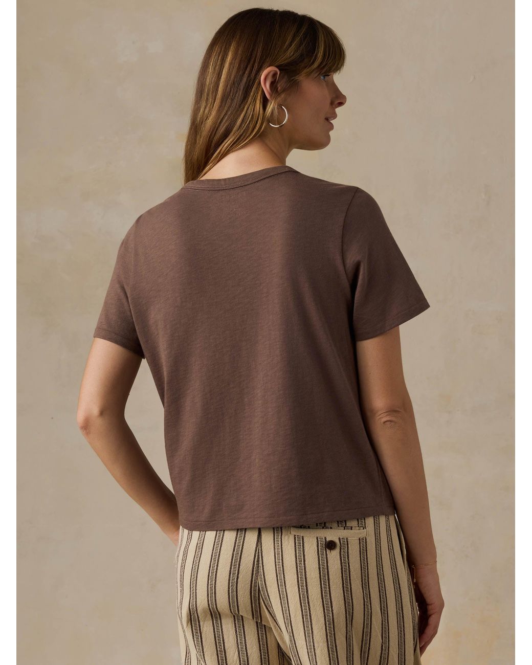 Faherty Brand Brown Sunwashed Regenerative T-Shirt