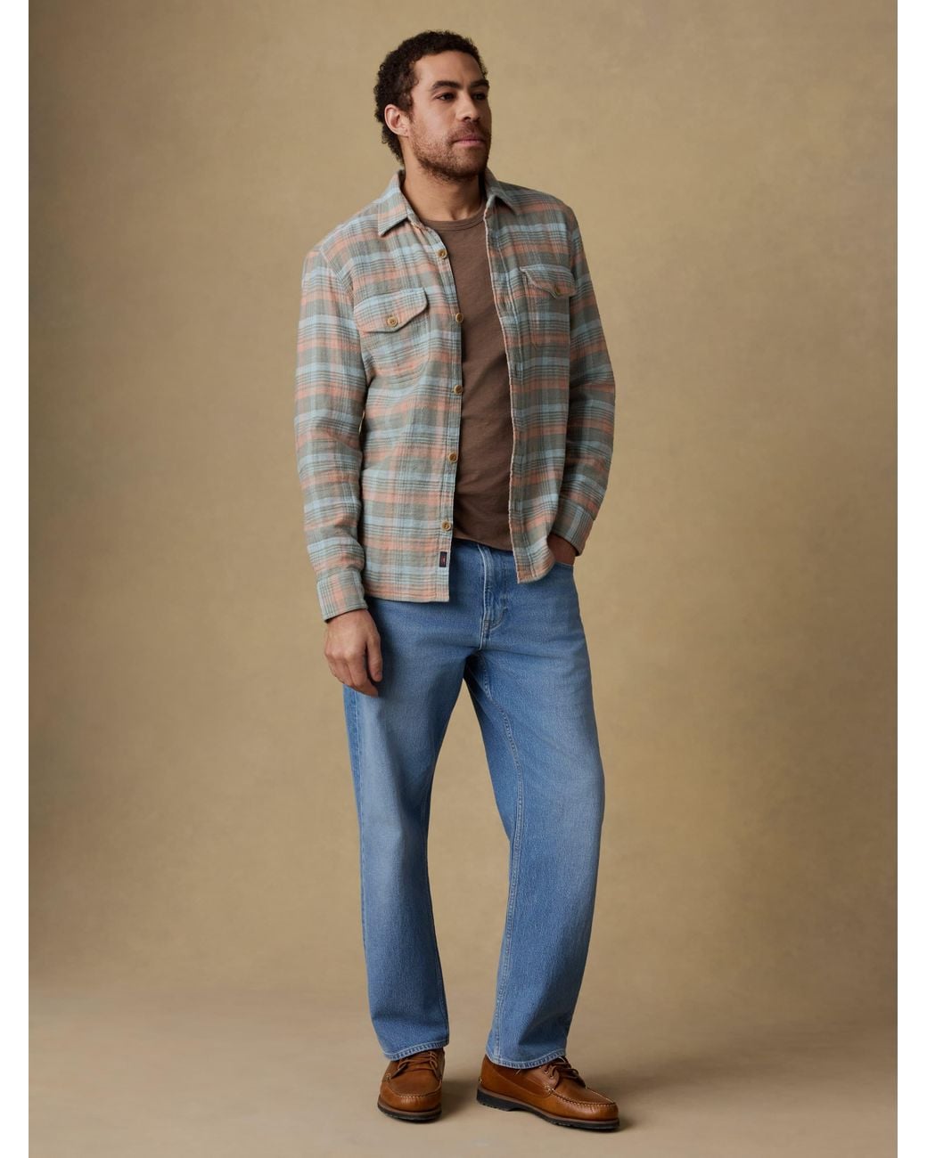 Faherty Brand Multicolor Belmar Workshirt for men