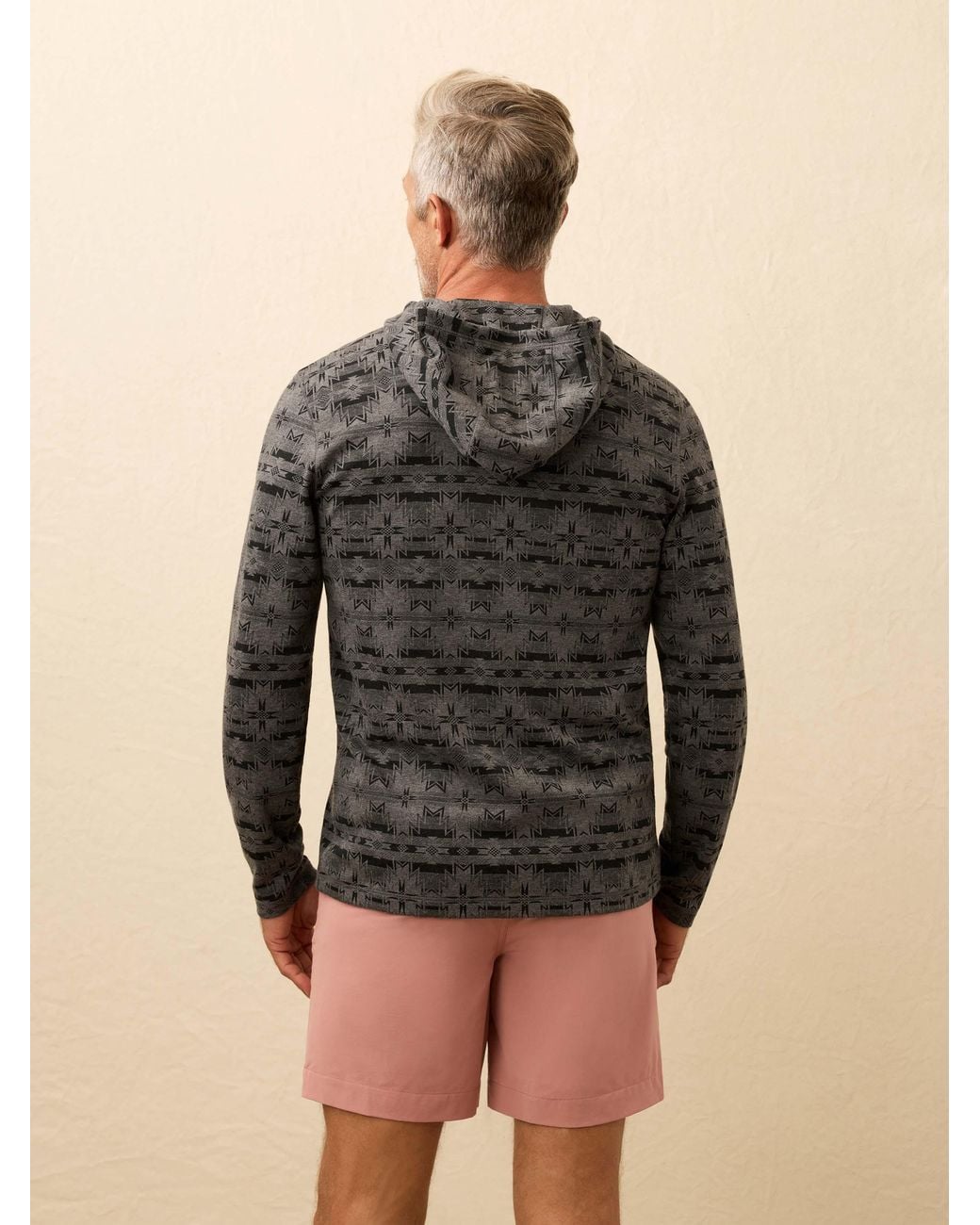 Faherty Brand Gray Doug Good Feathermovement Hoodie for men