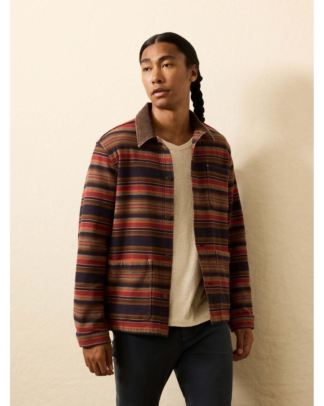 Faherty Brand Multicolor High Ridge Twill Studio Jacket